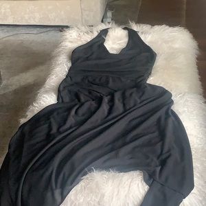 Long flowy black dress